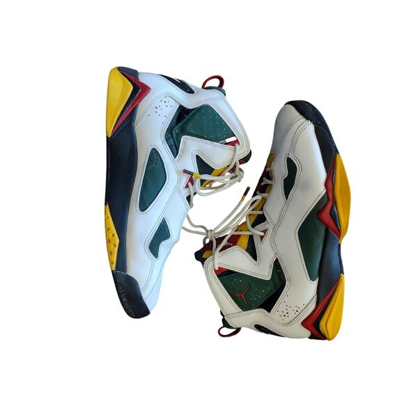 Size 8 - Jordan True Flight White Fir Amarillo - Picture 1 of 9